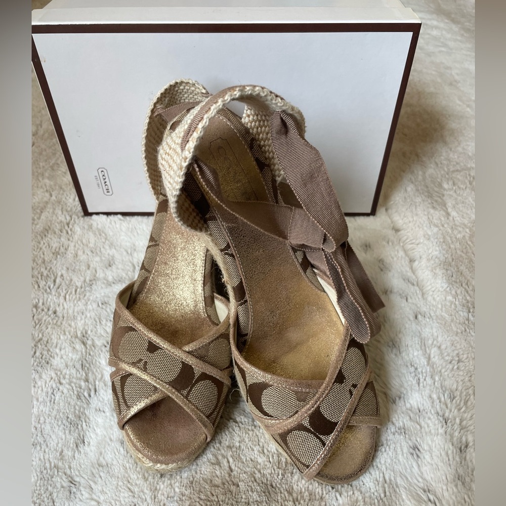 Coach ankle straps Sandals.